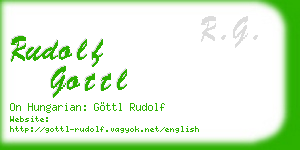 rudolf gottl business card
